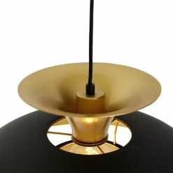 QAZQA Suspensions Suspension En Aluminium Noir -Luminaires Soldes Boutique suspension en aluminium noir 3
