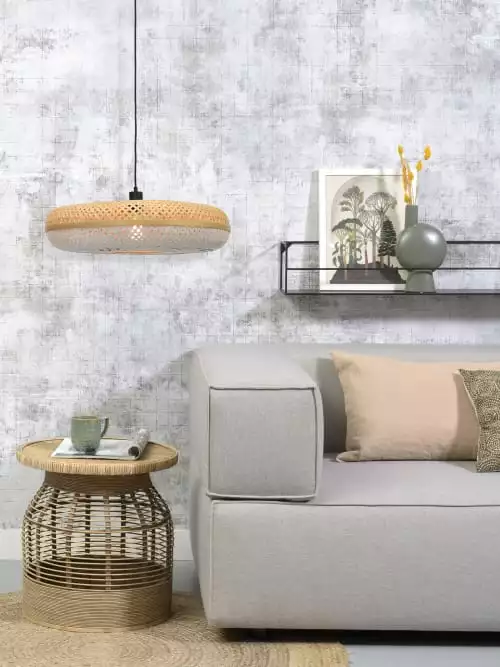 Good & Mojo Suspensions Suspension En Bambou Blanc H17cm 3 Good & Mojo Suspensions Suspension En Bambou Blanc H17cm â Image 3