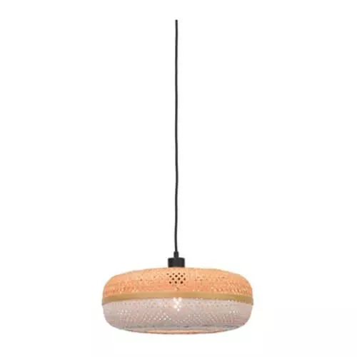 Good & Mojo Suspensions Suspension En Bambou Blanc H17cm 1 Good & Mojo Suspensions Suspension En Bambou Blanc H17cm