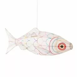 Petit Pan Suspensions Suspension En Bambou Et Soie L70cm