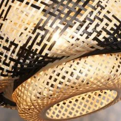 Lussiol Lighting Suspensions Suspension En Bambou Noir D. 40 Cm -Luminaires Soldes Boutique suspension en bambou noir d 40 cm 3