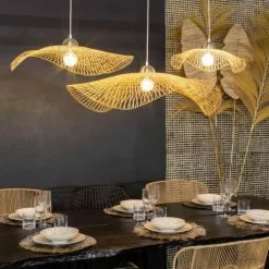 Now’s Home Suspensions Suspension En Bambou Tressé D75 -Luminaires Soldes Boutique suspension en bambou tresse d75 3