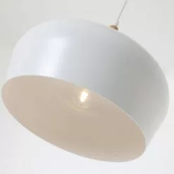 Lussiol Lighting Suspensions Suspension En Bois Blanc D. 35 Cm -Luminaires Soldes Boutique suspension en bois blanc d 35 cm 4