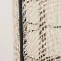 Mica Decorations Suspensions Suspension En Bois Noir Et Lin -Luminaires Soldes Boutique suspension en bois noir et lin 10