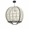 Mica Decorations Suspensions Suspension En Bois Noir Et Lin