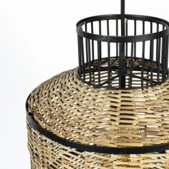 Drawer Suspensions Suspension En Cannage D30x35cm Naturel -Luminaires Soldes Boutique suspension en cannage d30x35cm naturel 3