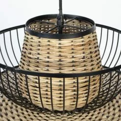 Drawer Suspensions Suspension En Cannage D40x35cm Naturel -Luminaires Soldes Boutique suspension en cannage d40x35cm naturel 3