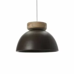 Lussiol Lighting Suspensions Suspension En Céramique Marron D. 30 Cm
