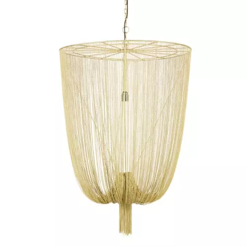 Maisons Du Monde Suspensions Suspension En Chaines De Métal Doré H110 1 Maisons Du Monde Suspensions Suspension En Chaines De Métal Doré H110