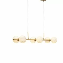 It's About Romi Suspensions Suspension En Fer Abat-jour En Verre Or/verre Teint, H. 12cm