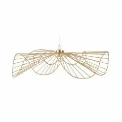Maisons Du Monde Suspensions Suspension En Fibre Végétale Tressée Et Métal Doré