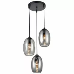 Keria Suspensions Suspension En Glass Noir -Luminaires Soldes Boutique suspension en glass noir 12
