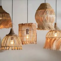 Bazar Bizar Suspensions Suspension En Herbe D'abaca Naturel -Luminaires Soldes Boutique suspension en herbe d abaca naturel 2