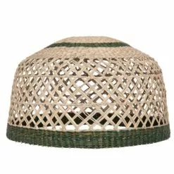 Maisons Du Monde Suspensions Suspension En Jonc De Mer Beige Et Vert D41