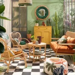 Maisons Du Monde Suspensions Suspension En Jonc De Mer Beige Et Vert D41 -Luminaires Soldes Boutique suspension en jonc de mer beige et vert d41 1000 6 20 227160 3