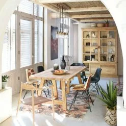 Maisons Du Monde Suspensions Suspension En Manguier Et Métal Coloris Laiton -Luminaires Soldes Boutique suspension en manguier et metal coloris laiton 1000 1 22 190877 4