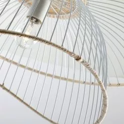 Lussiol Lighting Suspensions Suspension En Métal Blanc D. 60 Cm -Luminaires Soldes Boutique suspension en metal blanc d 60 cm 3