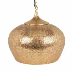 Maisons Du Monde Suspensions Suspension En Métal Ciselé Doré Mat D44