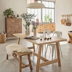 Maisons Du Monde Suspensions Suspension En Métal Coloris Ivoire Et Manguier -Luminaires Soldes Boutique suspension en metal coloris ivoire et manguier 1000 15 1 165272 11