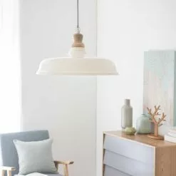 Maisons Du Monde Suspensions Suspension En Métal Coloris Ivoire Et Manguier -Luminaires Soldes Boutique suspension en metal coloris ivoire et manguier 1000 15 1 165272 6