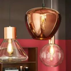 Maisons Du Monde Suspensions Suspension En Métal Cuivré Et Verre D30 -Luminaires Soldes Boutique suspension en metal cuivre et verre d30 1000 14 10 165322 5