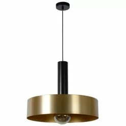 Lucide Suspensions Suspension En Métal Doré -Luminaires Soldes Boutique suspension en metal dore 19