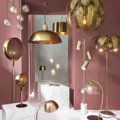 Maisons Du Monde Suspensions Suspension En Métal Doré 8 Globes En Verre Ambré -Luminaires Soldes Boutique suspension en metal dore 8 globes en verre ambre 1000 1 34 220491 3