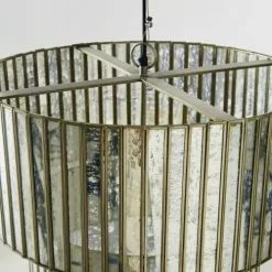 Maisons Du Monde Suspensions Suspension En Métal Et Facettes Miroitées -Luminaires Soldes Boutique suspension en metal et facettes miroitees 1000 5 33 189453 4