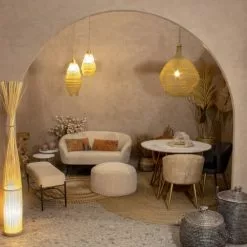 Now’s Home Suspensions Suspension En Métal Filaire Doré Ronde D73cm -Luminaires Soldes Boutique suspension en metal filaire dore ronde d73cm 3