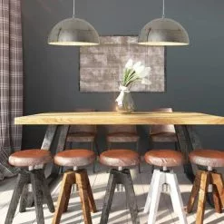 Lussiol Lighting Suspensions Suspension En Métal Gris D. 30 Cm -Luminaires Soldes Boutique suspension en metal gris d 30 cm 2