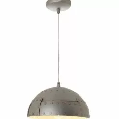Lussiol Lighting Suspensions Suspension En Métal Gris D. 30 Cm -Luminaires Soldes Boutique suspension en metal gris d 30 cm 4