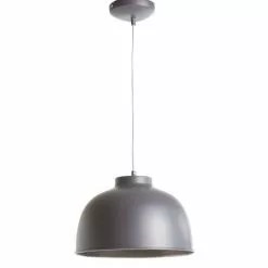 Lussiol Lighting Suspensions Suspension En Métal Gris D. 31 Cm -Luminaires Soldes Boutique suspension en metal gris d 31 cm 2