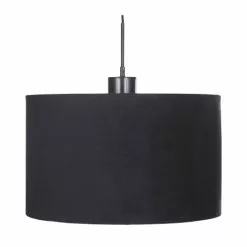 Maisons Du Monde Suspensions Suspension En Métal, Marbre Et Velours Noir D50