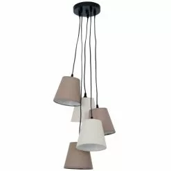Keria Suspensions Suspension En Métal Marron -Luminaires Soldes Boutique suspension en metal marron 3