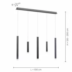 Paul Neuhaus Suspensions Suspension En Métal Noir -Luminaires Soldes Boutique suspension en metal noir 17