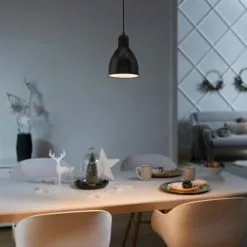 Eglo Suspensions Suspension En Métal Noir -Luminaires Soldes Boutique suspension en metal noir 52