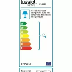 Lussiol Lighting Suspensions Suspension En Métal Noir D. 27 Cm -Luminaires Soldes Boutique suspension en metal noir d 27 cm 2