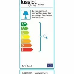 Lussiol Lighting Suspensions Suspension En Métal Noir D. 28 Cm -Luminaires Soldes Boutique suspension en metal noir d 28 cm 3