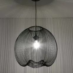 Lussiol Lighting Suspensions Suspension En Métal Noir D. 45 Cm -Luminaires Soldes Boutique suspension en metal noir d 45 cm 3