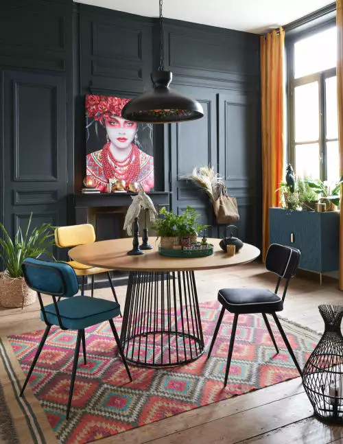 Maisons Du Monde Suspensions Suspension En Métal Noir Et Décor Floral Peint 5 Maisons Du Monde Suspensions Suspension En Métal Noir Et Décor Floral Peint – Image 5