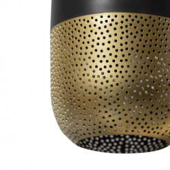 Woood Suspensions Suspension En Métal Noir Et Doré 36cm -Luminaires Soldes Boutique suspension en metal noir et dore 36cm 3