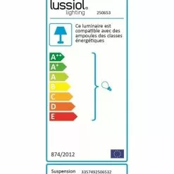 Lussiol Lighting Suspensions Suspension En Métal Or D. 36 Cm -Luminaires Soldes Boutique suspension en metal or d 36 cm 3