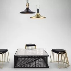 Lussiol Lighting Suspensions Suspension En Métal Or D. 36 Cm -Luminaires Soldes Boutique suspension en metal or d 36 cm 5