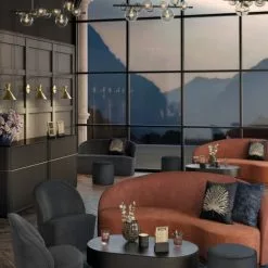 Maisons Du Monde Suspensions Suspension En Métal Recyclé Noir Et Doré 9 Globes En Verre -Luminaires Soldes Boutique suspension en metal recycle noir et dore 9 globes en verre 1000 9 28 221264 2