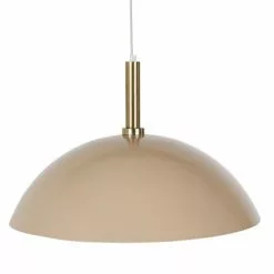Maisons Du Monde Suspensions Suspension En Métal Teinté Crème Et Laiton