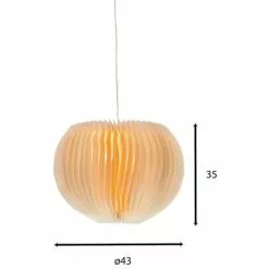 Pirouette Paris Suspensions Suspension En Papier Plissé D43 -Luminaires Soldes Boutique suspension en papier plisse d43 4
