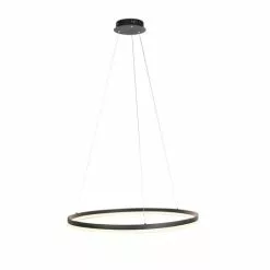 QAZQA Suspensions Suspension En Plastique Noir -Luminaires Soldes Boutique suspension en plastique noir 3