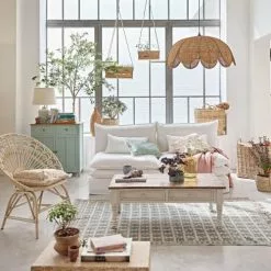 Maisons Du Monde Suspensions Suspension En Rotin Et Bambou Tressés -Luminaires Soldes Boutique suspension en rotin et bambou tresses 1000 8 12 221535 3