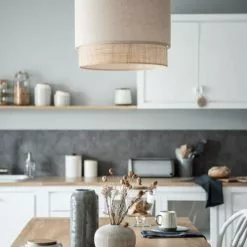 Maisons Du Monde Suspensions Suspension En Rotin Et Coton Gris 6 Maisons Du Monde Suspensions Suspension En Rotin Et Coton Gris -Luminaires Soldes Boutique suspension en rotin et coton gris 1000 4 14 223792 3