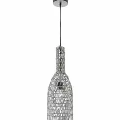 Lussiol Lighting Suspensions Suspension En Rotin Gris D. 19 Cm -Luminaires Soldes Boutique suspension en rotin gris d 19 cm 3